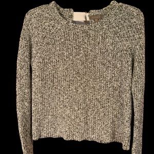 Lilla P Women’s Sweater Gray/White Size Small